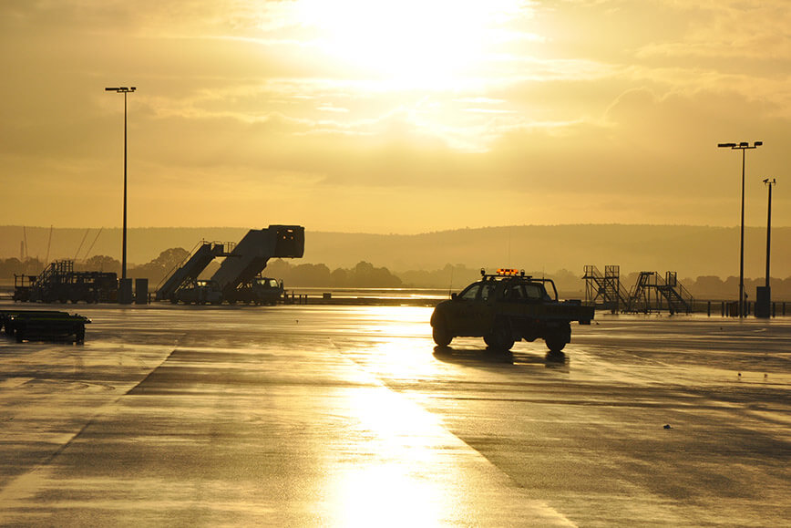On the airfield image 5 - sunrise over the airfield