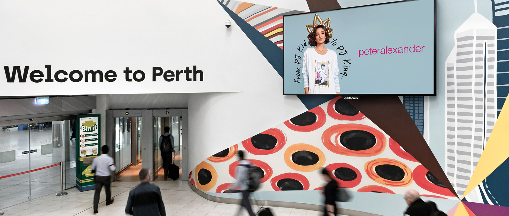 Advertising at Perth Airport, JCDecaux